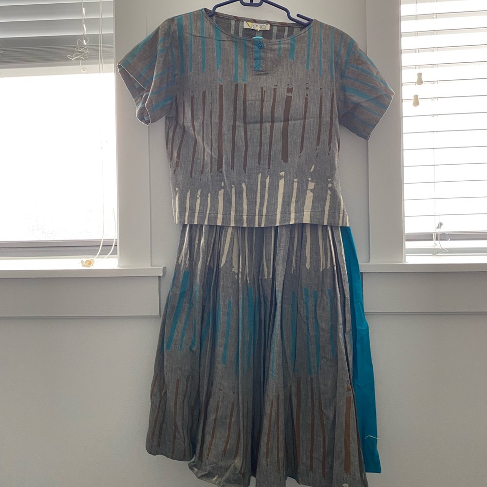 Vintage 80s cotton matching set